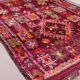Tapis marocain bourgogne 177 x 261 cm - Tapis berbère vintage - Tapis en laine fait main