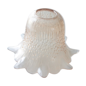 Vintage moulded glass lampshade