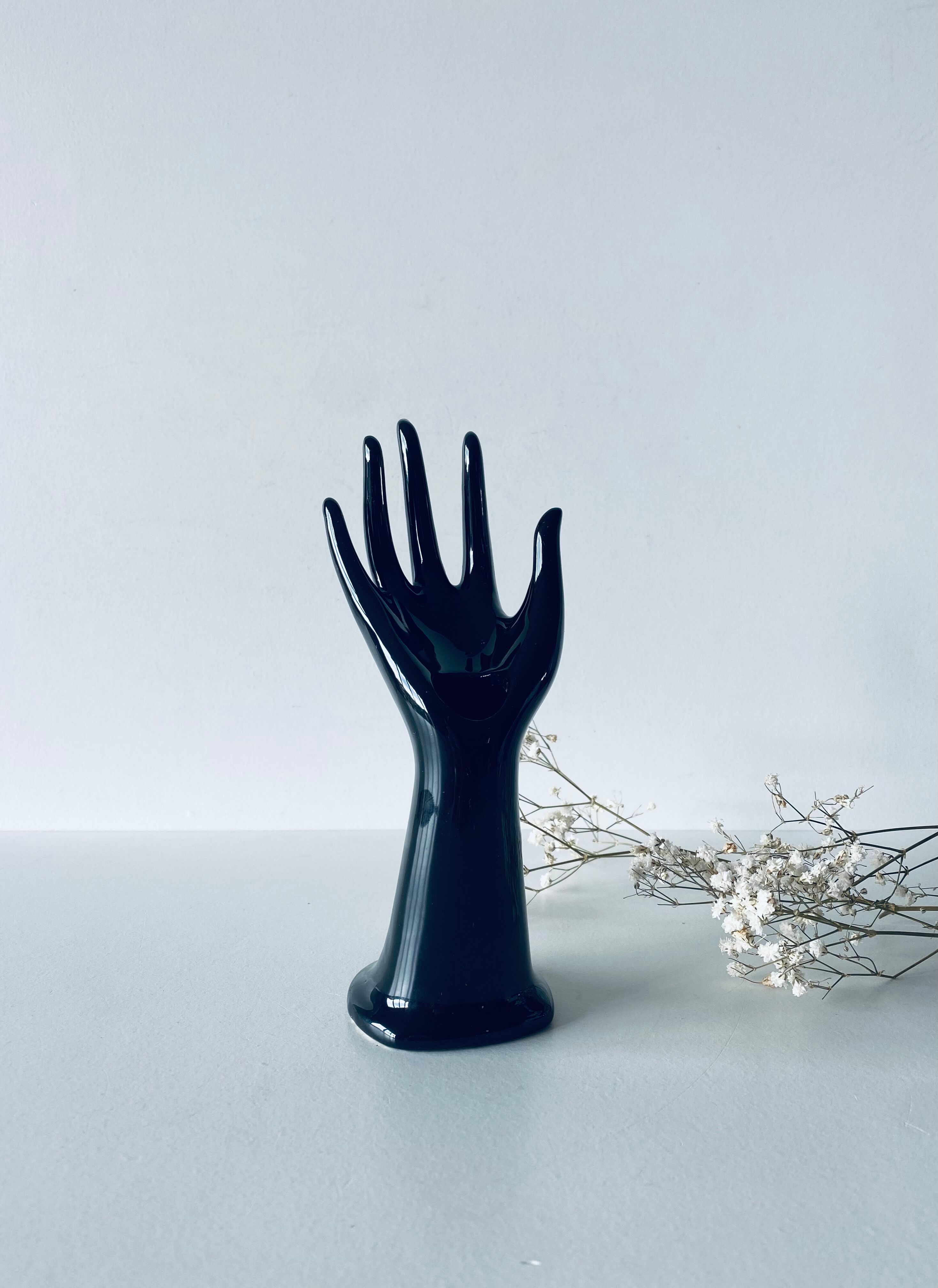 Hand vase and ceramic jewelry holder