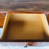 Vintage low row in flame walnut, by G N B , Circa 60