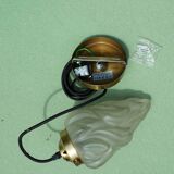 Art deco style glass suspension lamp lighting