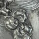 WMF "Woman with Irises" No. 290 Art Nouveau openwork tray, silver-plated metal, ca 1906