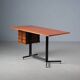 1950's Italian Mid Century Modern Teak Desk Table