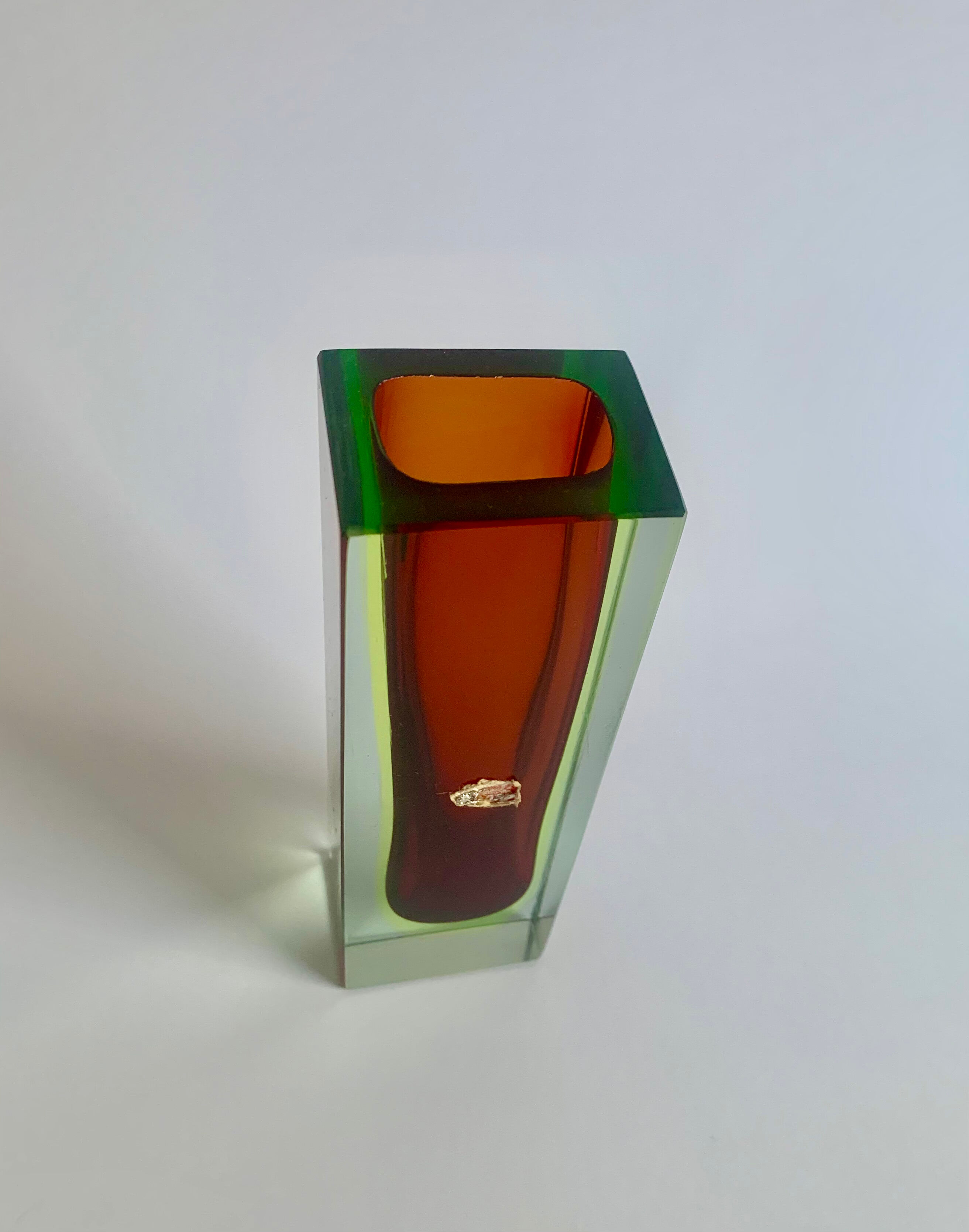 Vase by F. Poli for Murano, Italy, 1970s