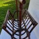 Vintage rattan magazine holder