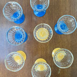 Set of 8 glass ice cream bowls