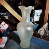 Vase en verre peint à la main