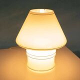 Vintage glass table lamp from the 70s, space age mushroom.