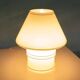 Vintage glass table lamp from the 70s, space age mushroom.