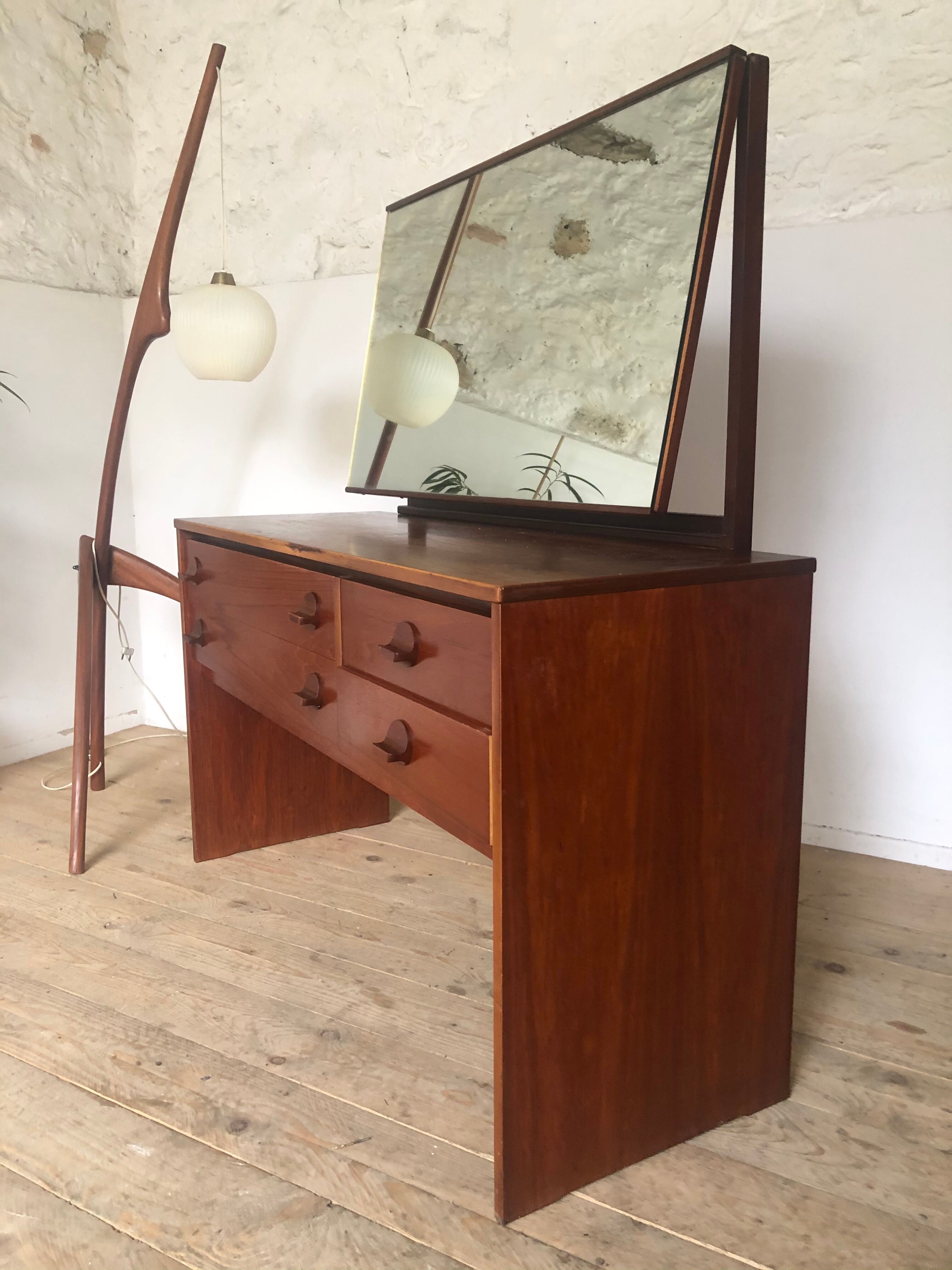 Teak vintage dressing table