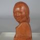 Gaston Hauchecorne bust of young woman terracotta artist's proof dated 1942 Signed 085