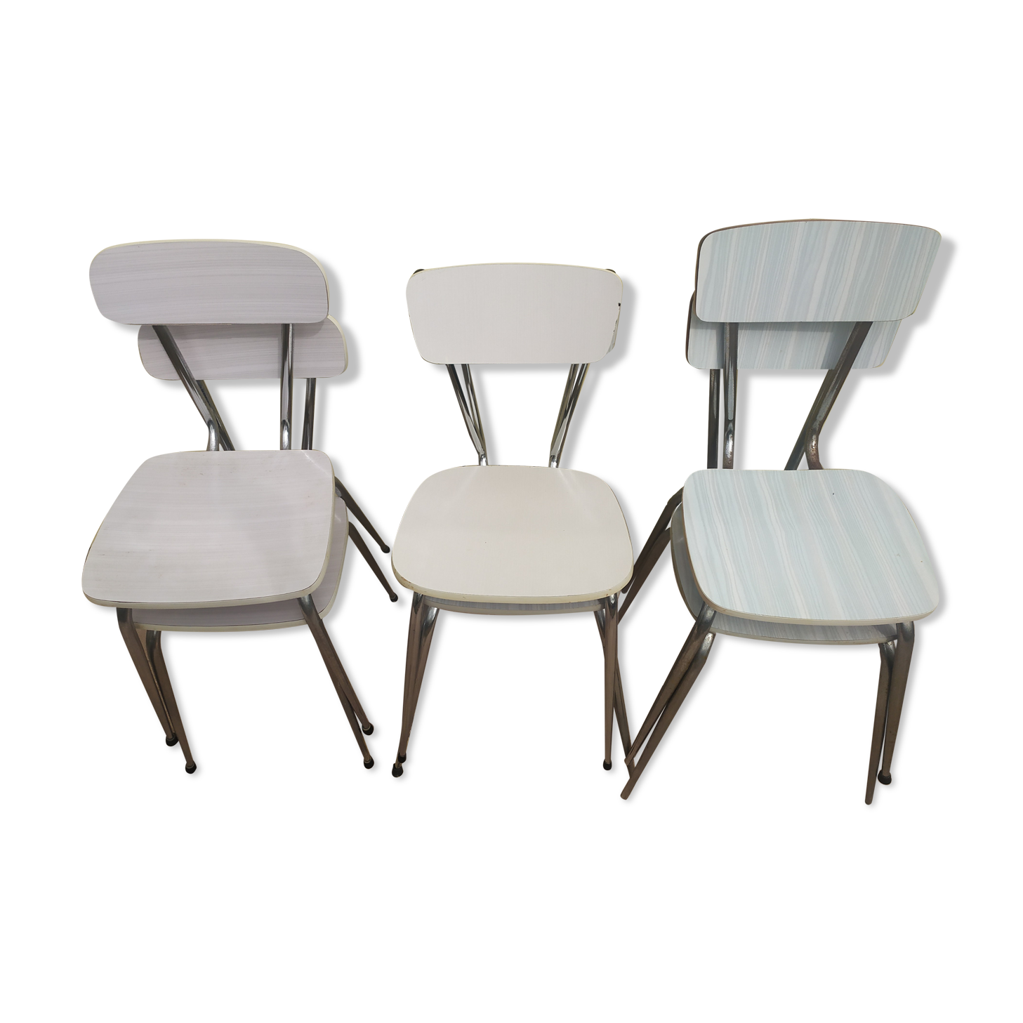 6 chaises en formica