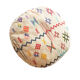 Moroccan pouf kilim circle