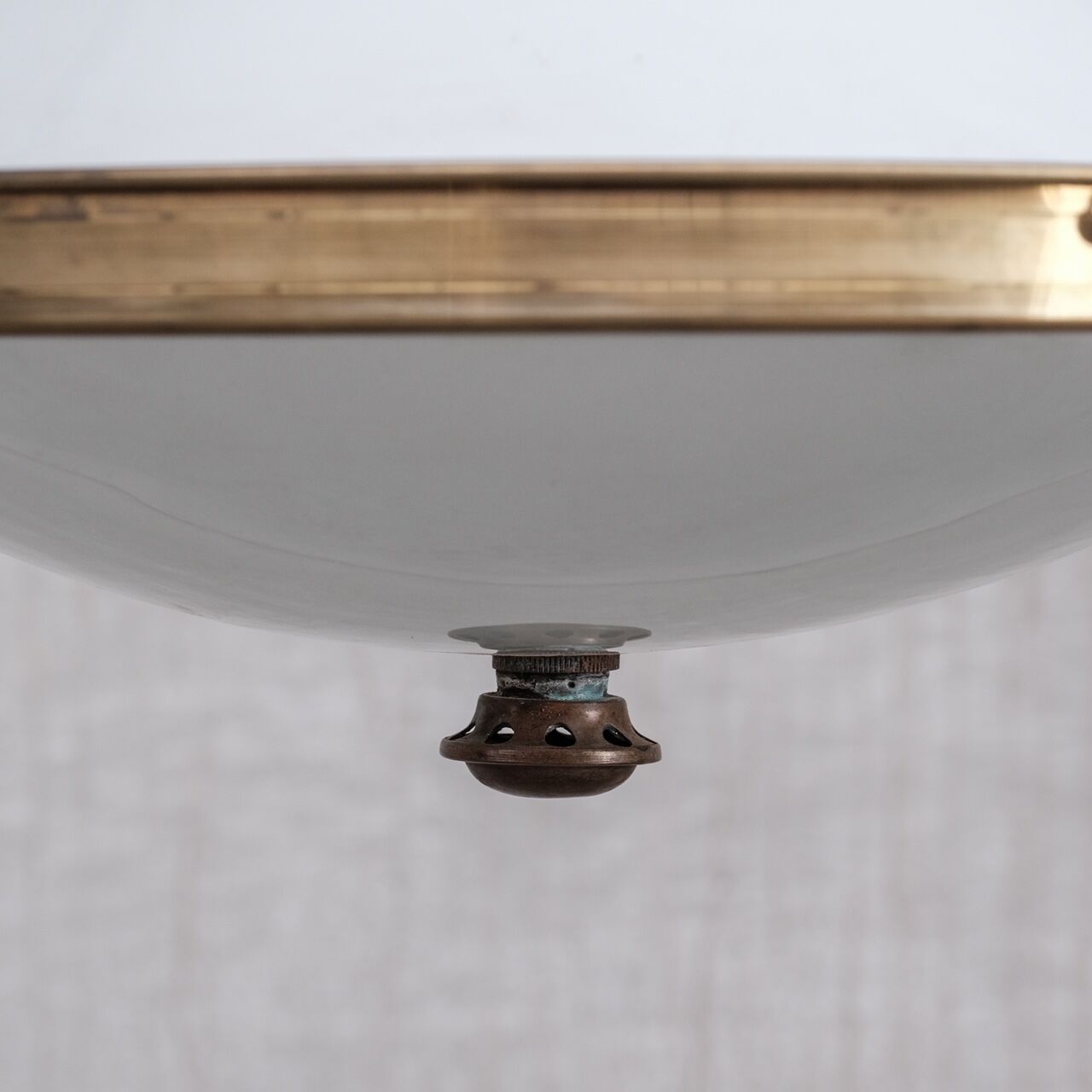 Two tone french antique pendant light