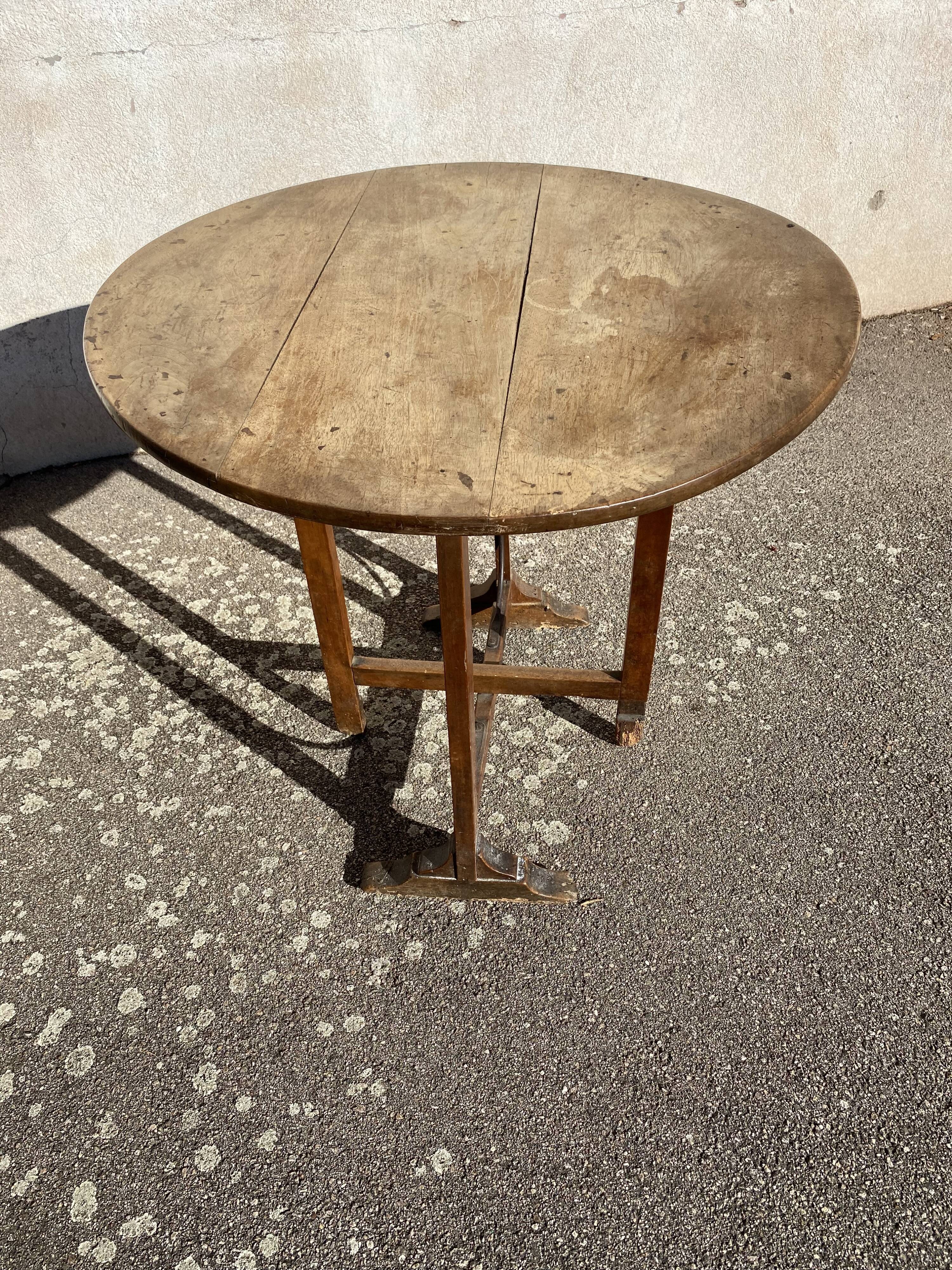 Walnut winemaker's table