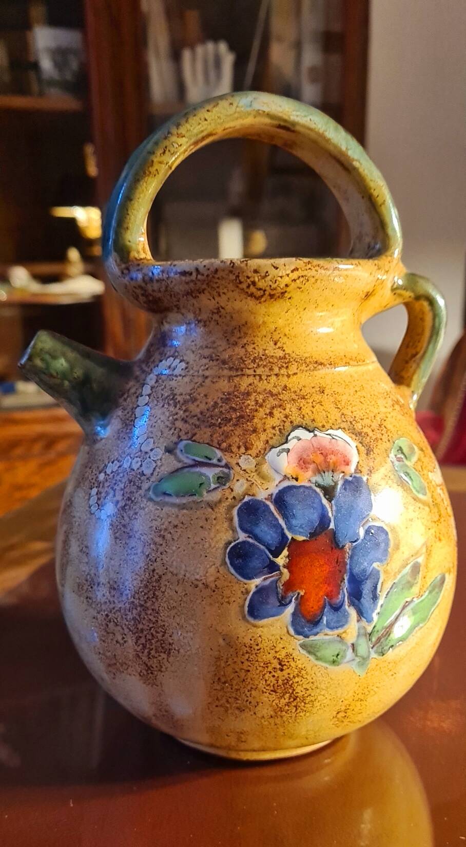 Ceramic jug signed Francis (Vallauris)