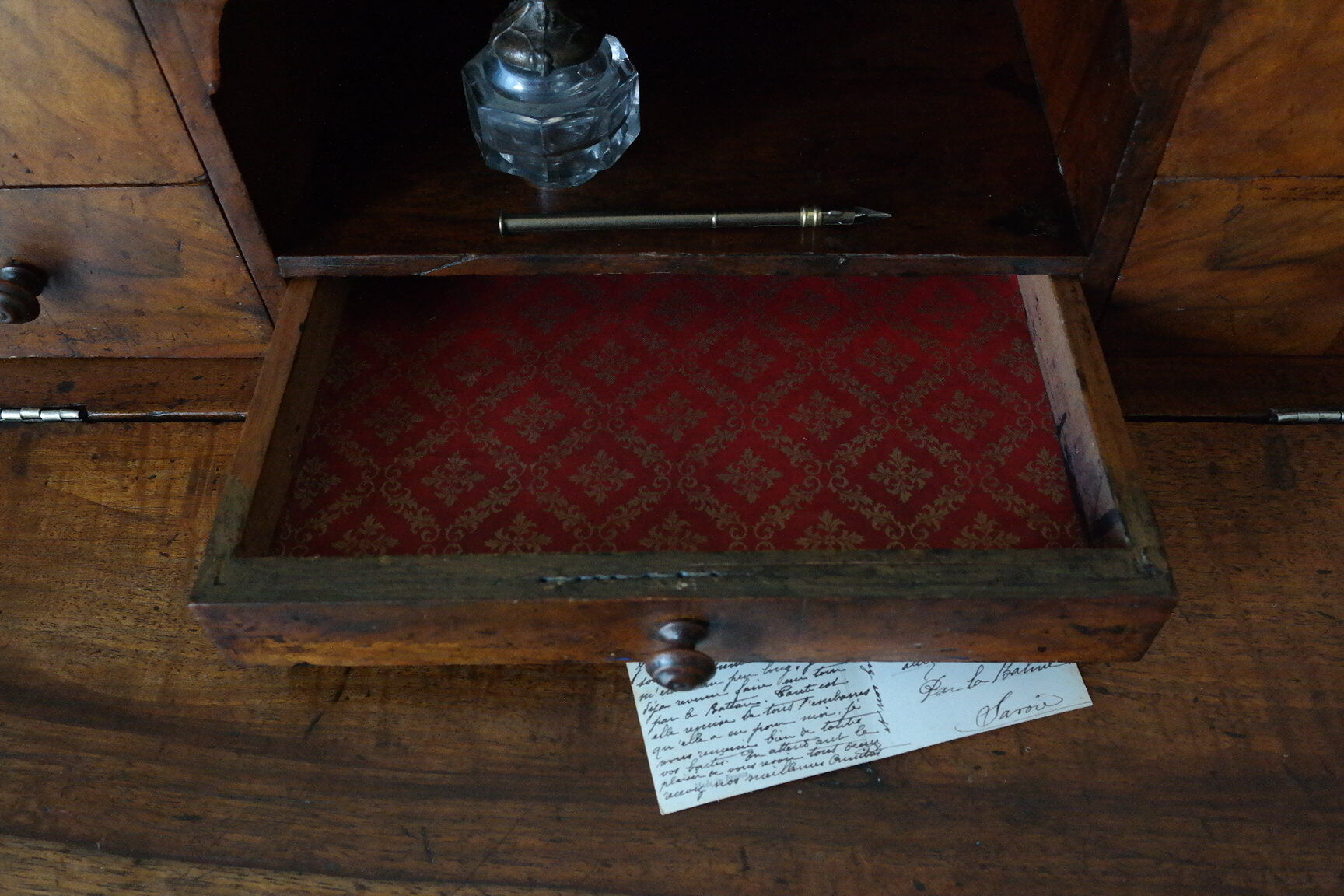 Secretary desk happiness of the day Louis Phillipe in walnut