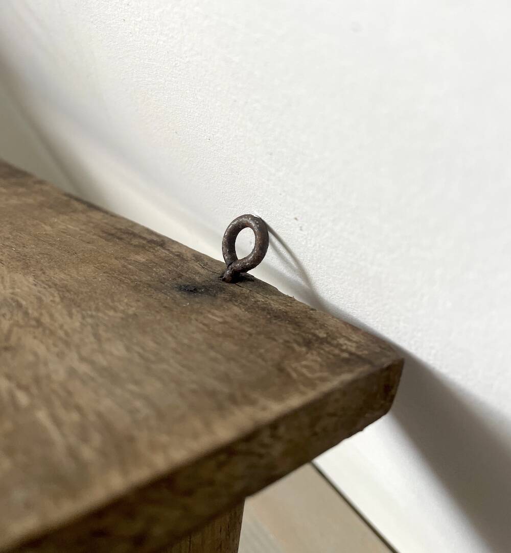 Farmhouse Style Wooden Wall Shelf