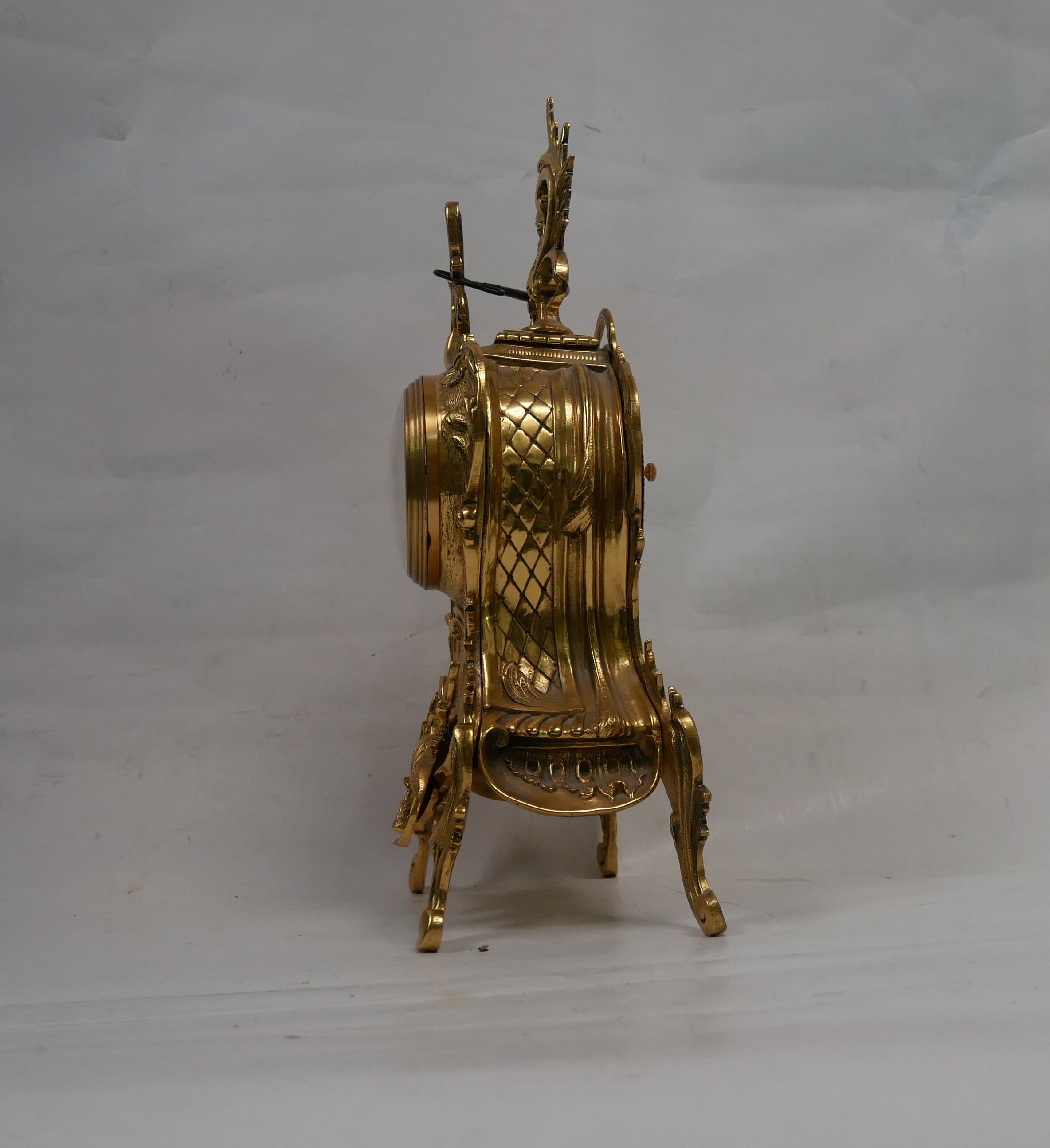 old bronze cartel golden style Louis XV vintage rockery 1980