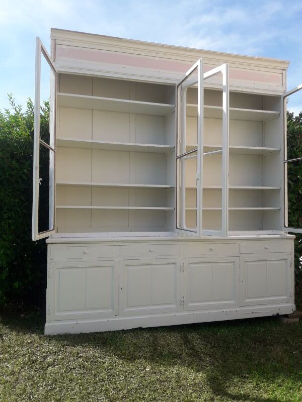 Dressing buffet boiserie vitrine bibliothèque XIX°