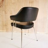 Black skai armchair