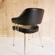 Black skai armchair