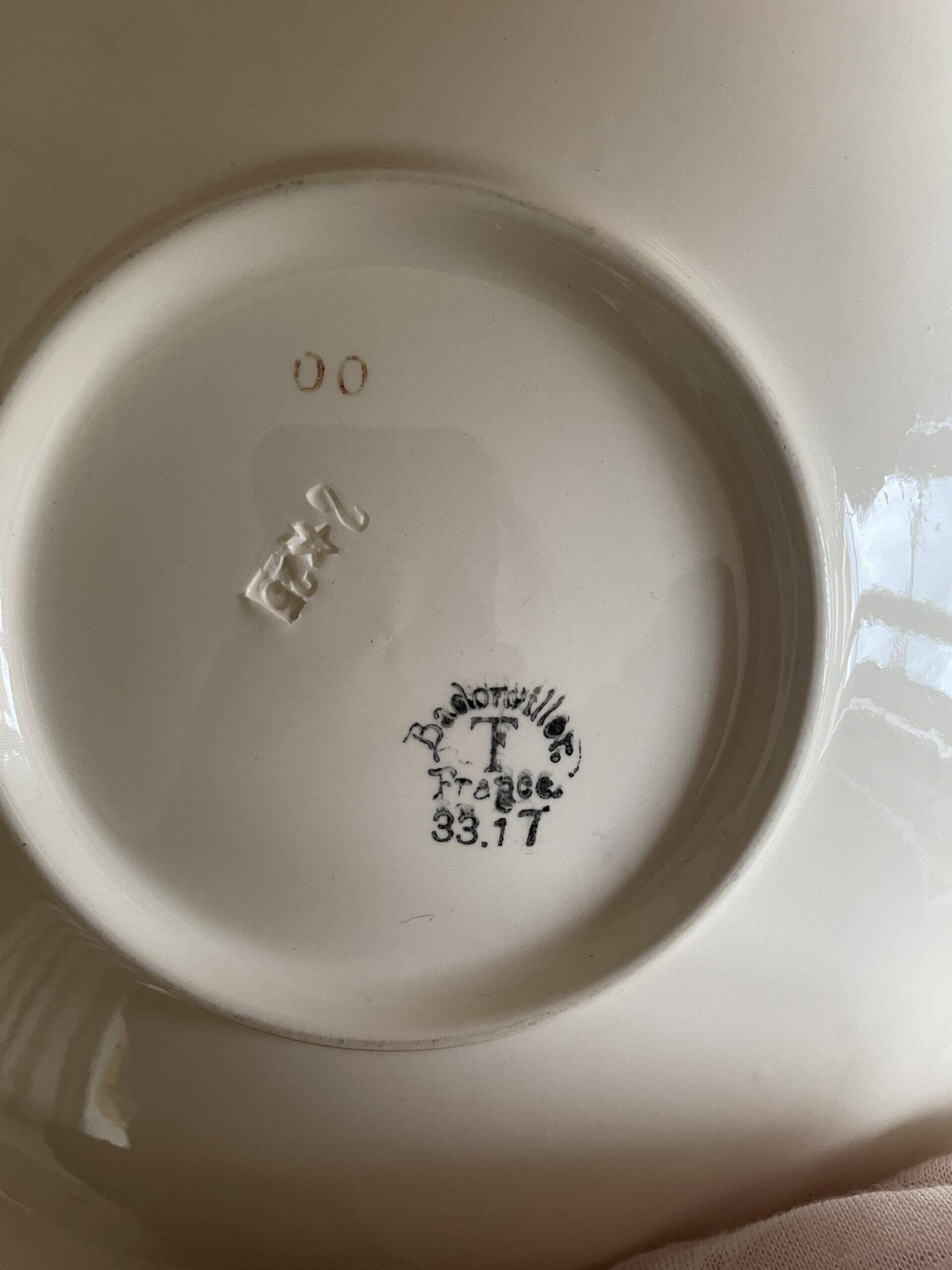 Plat Badonviller Art Déco
