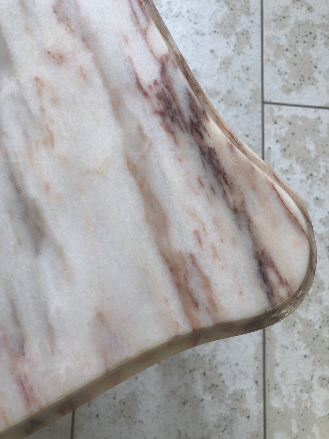 Vintage marble and brass coffee table