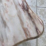 Vintage marble and brass coffee table