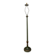 Lampadaire en bois laqué vert et doré style Empire vers 1900