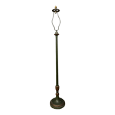 Lampadaire en bois laqué vert et doré style Empire vers 1900