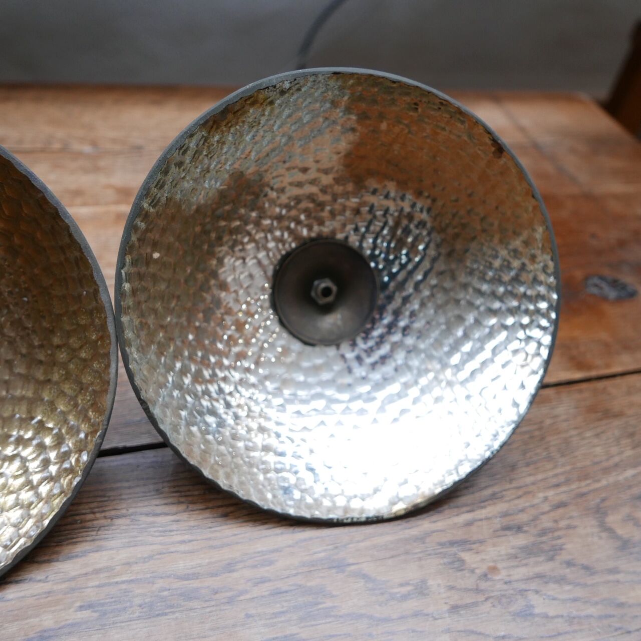 Antique english mercury glass pendant light