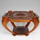 Colonial Art Deco carved coffee table circa 1930