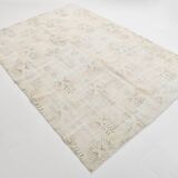 6x8 Cream Brown Floral Vintage Area Rug, 181x261Cm SK 21812