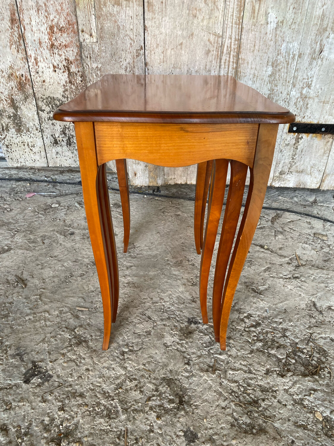 Set of 3 Vintage Louis XV Style Nesting Tables #D819