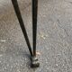 Neo-classical entrance console in wrought iron and solid oak H70 cm 1970