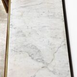 Writing desk in Napoleon III Marquetry white marble top