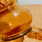 Carafe bouteille empoli jaune vintage