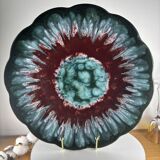 Longwy Tourmaline Platter, France, vintage 1960s, XL