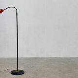 Belgian red lacquered floor lamp