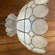 Mother-of-pearl and brass hanging lamp