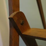 Old wooden stepladder with bodyguards