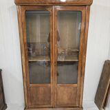Antique walnut display case - Louis Philippe period