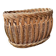 Oval wicker basket