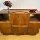 Art Deco Vintage Burr Walnut Cocktail Cabinet Sideboard Beautility1930-1940