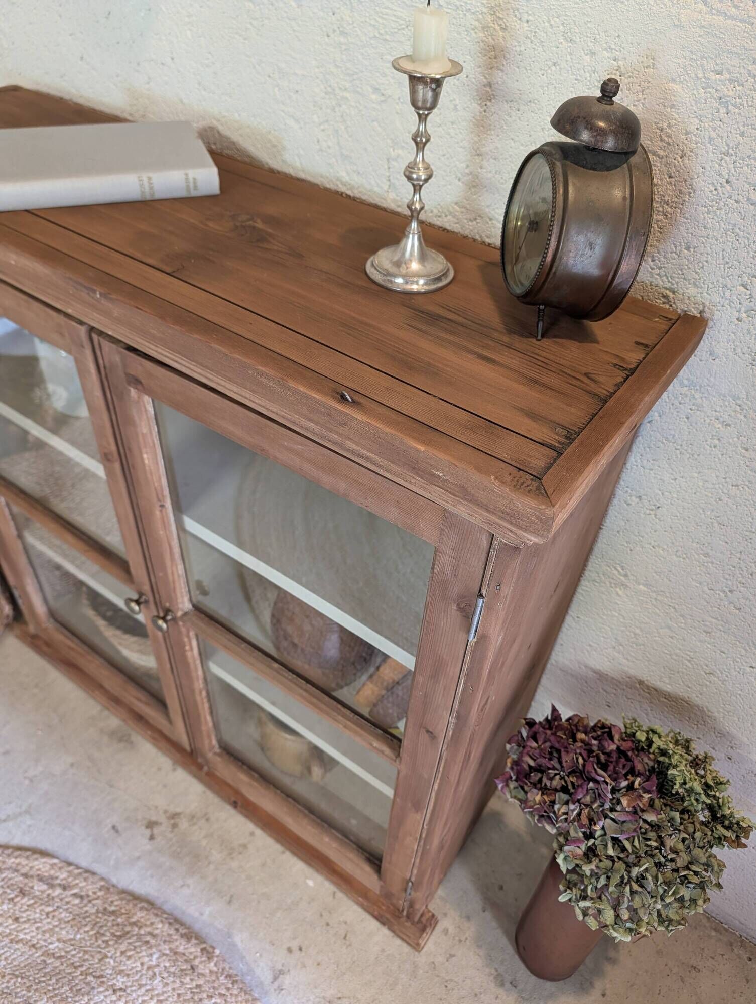 Renovated old wall display cabinet