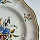 Longchamp hand-painted. Set of 2 flat plates.