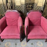 Pair of armchairs bergères Art Deco period