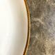 Oval dish in white and golden Limoges porcelain