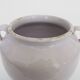 Glazed white confit pot, south west of France. Storage jar. Pyrenees 19th century